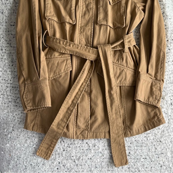 7 For All Mankind Belted Utility Jacket | M - Picture 5 of 8